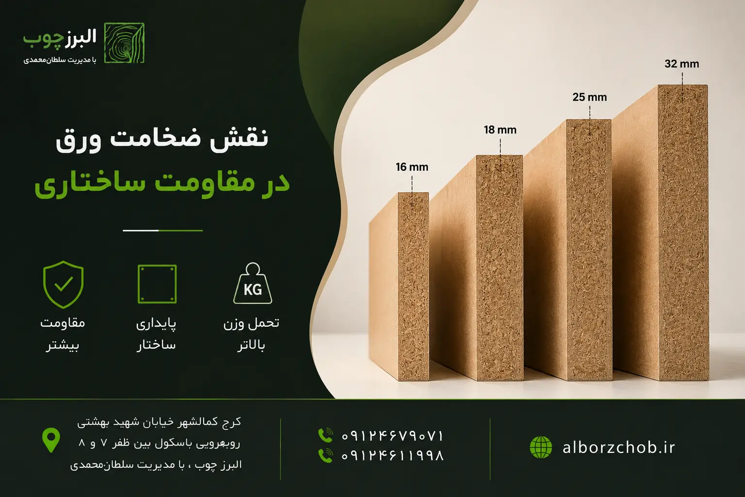 تاب برداشتن mdf 