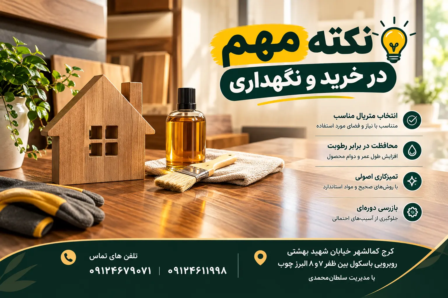 💡 نکته مهم در خرید و نگهداری
